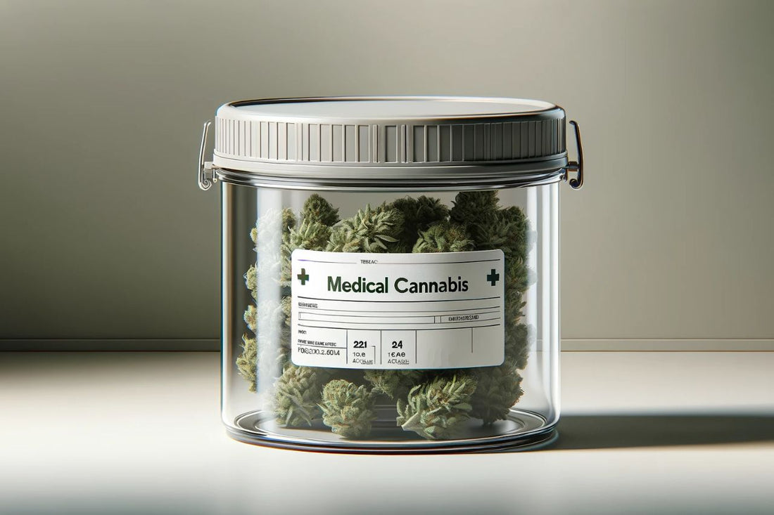 Ein Container voll mit medizinischem Cannabis