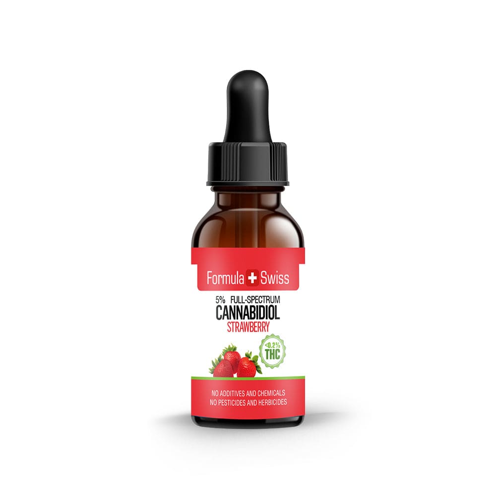 CBD Öl in Erdbeeröl 0,0 % THC