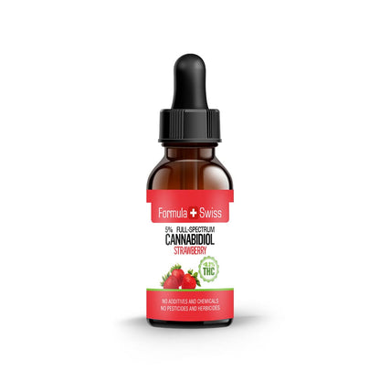 CBD Öl in Erdbeeröl 0,0 % THC