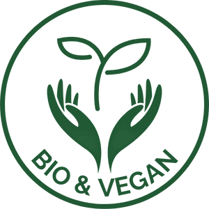 CBD Bio- und Vegan-Logo