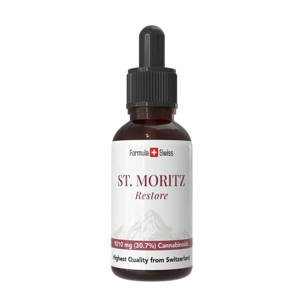 Formula Swiss St. Moritz Restore – CBD-Öl 30,7 % Vollspektrum, Pipettenflasche